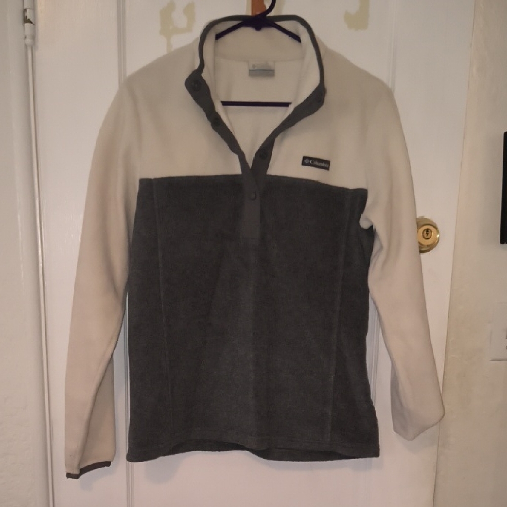 Columbia | Two-Tone Utility Jacket - Gray and Cream